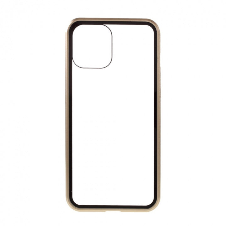 Stilrent skal med färgade kanter till iPhone 12 Mini, Guld