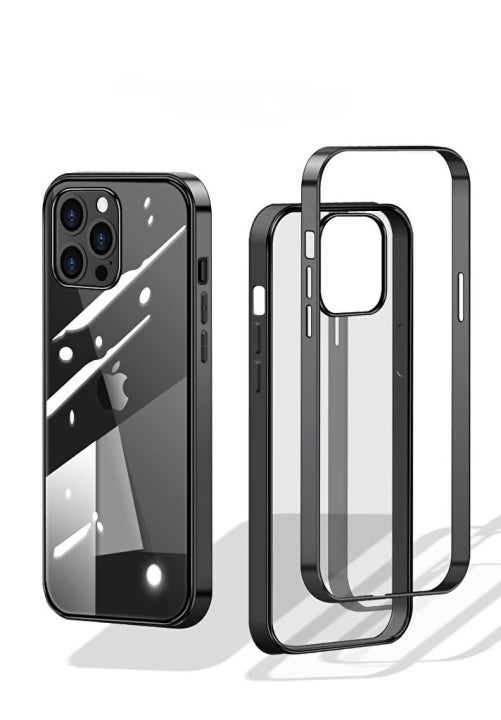 Stilrent skal med färgade kanter till iPhone 12 Mini
