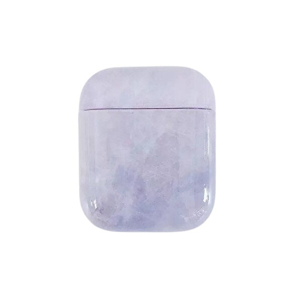 Skyddsfodral till Apple Airpods, Marmormönster, Lila