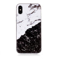 Marmorskal med delade motiv för iPhone XS/X
