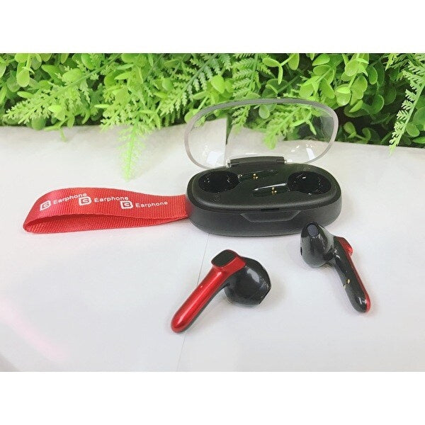 TWS B60 - Trådlösa Bluetooth In-Ear Hörlurar, Röd