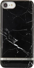Richmond & Finch 2 skal, Black Marble för iPhone 7/8/SE