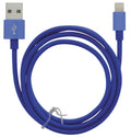 USB-A-kabel kompatibel med Lightning, 2,4 A, 1 m, blå
