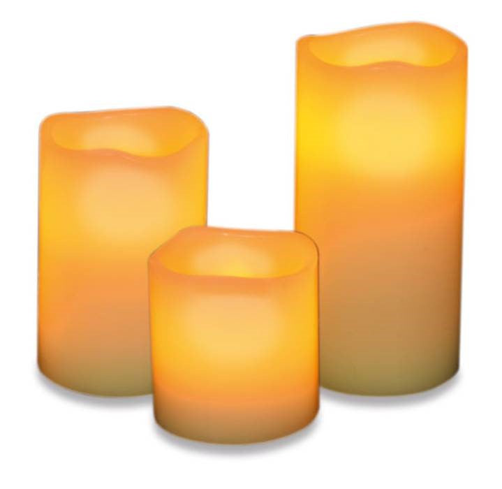 LC2193 LED-ljus med vågiga kanter, 3 st