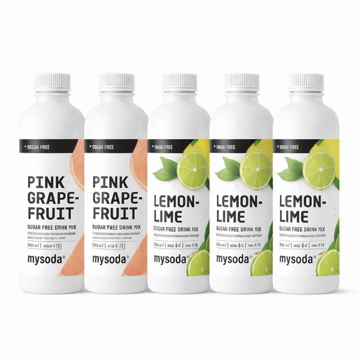 5-pack Mysoda Grape, Raspberry, Lemon 500 ml - Ger 36L dryck