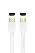 QNECT Premium höghastighets HDMI med Ethernet 4K UHD 18GB, 2m, Vit