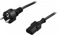 QNECT Apparatkabel Schuko, 2m