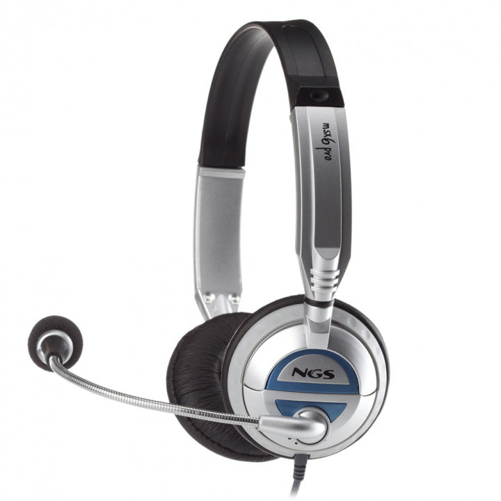 NGS Headset MSX6PRO 2 x 3.5 mm, Volymkontroll, Vit