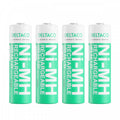 DELTACO Ultimate Ni-Mh uppladdningsbar, LR6/AA storlek, 2300mAh, 4-pack (SG)