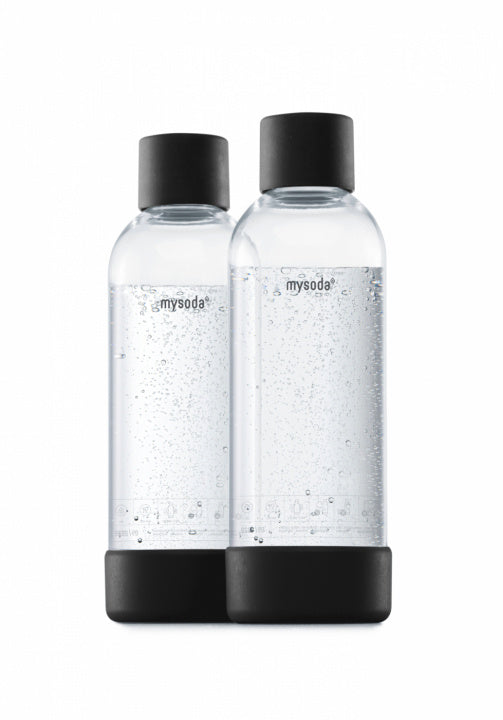 Mysoda PET-flaska 1L 2-pack, Svart