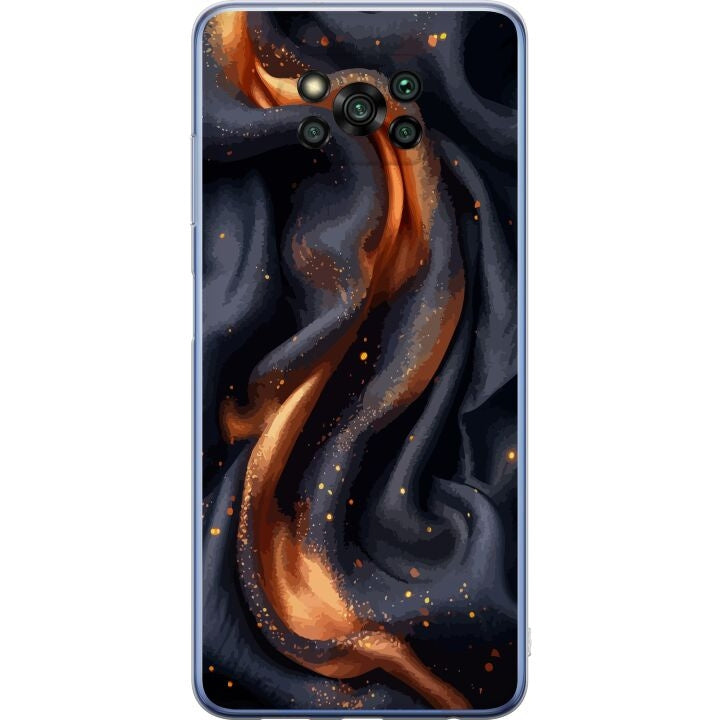 Mobilskal till Xiaomi Poco X3 Pro med Eldigt silke motiv