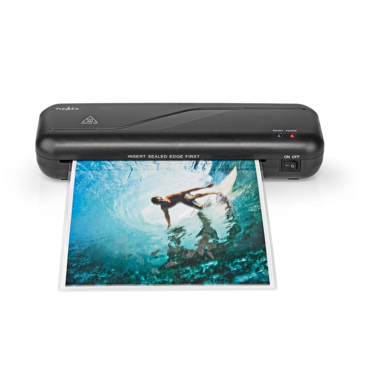 Nedis Laminator | Varm | A4 | 230 mm/min | Strömadapter | Svart