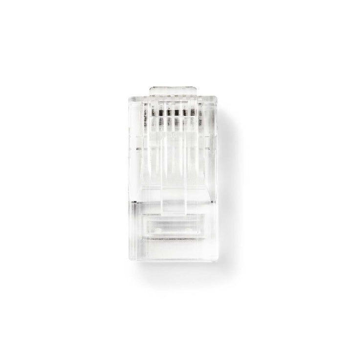 Nedis RJ45-kontakt | Hane | Solid UTP CAT5e | Rak | Guldplaterad | 10 st. | Polycarbonate | Transparent | Låda