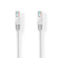Cat 5e kabel | U/UTP | RJ45 hane | RJ45 hane | 5.00 m | Rund | PVC | Vit | Tag