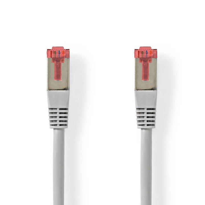 Cat 6 kabel | RJ45 hane | RJ45 hane | S/FTP | 30.0 m | Rund | PVC | Grå | Tag