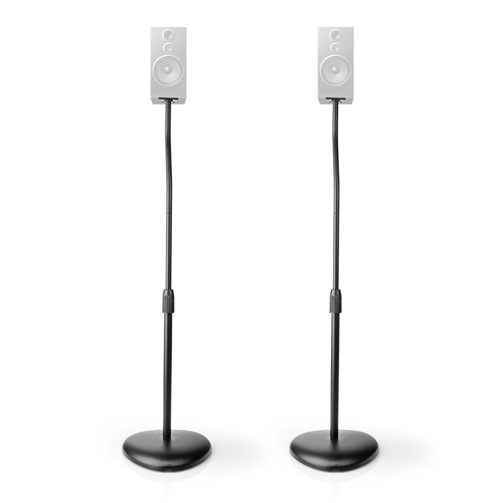 Nedis Högtalar Fäste | Kompatibel med: Universell | Golv | 4.5 kg | Höjdjusterbar | ABS / Stål | Svart, Fyndvara