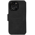 Krusell plånboksfodral i läder svart fodral för iPhone 13 Pro