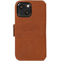 Krusell plånboksfodral i läder Cognac fodral för iPhone 13 mini