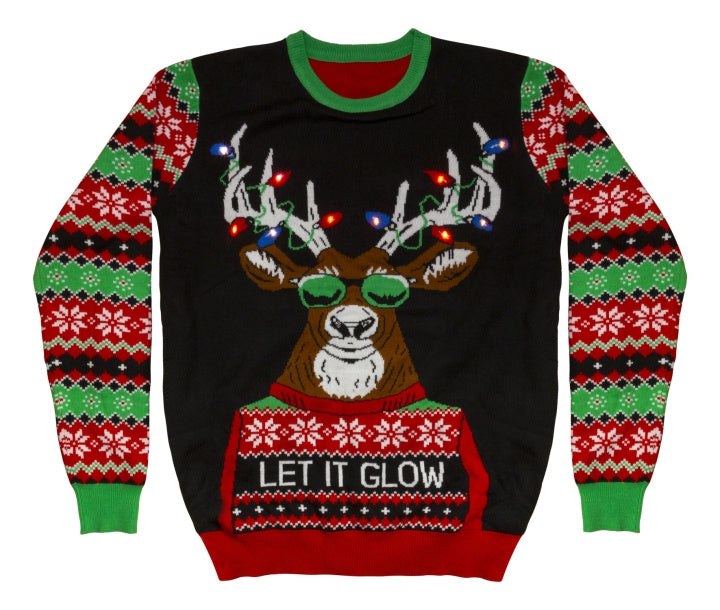NordicHome Jultröja med LED-belysning, Large