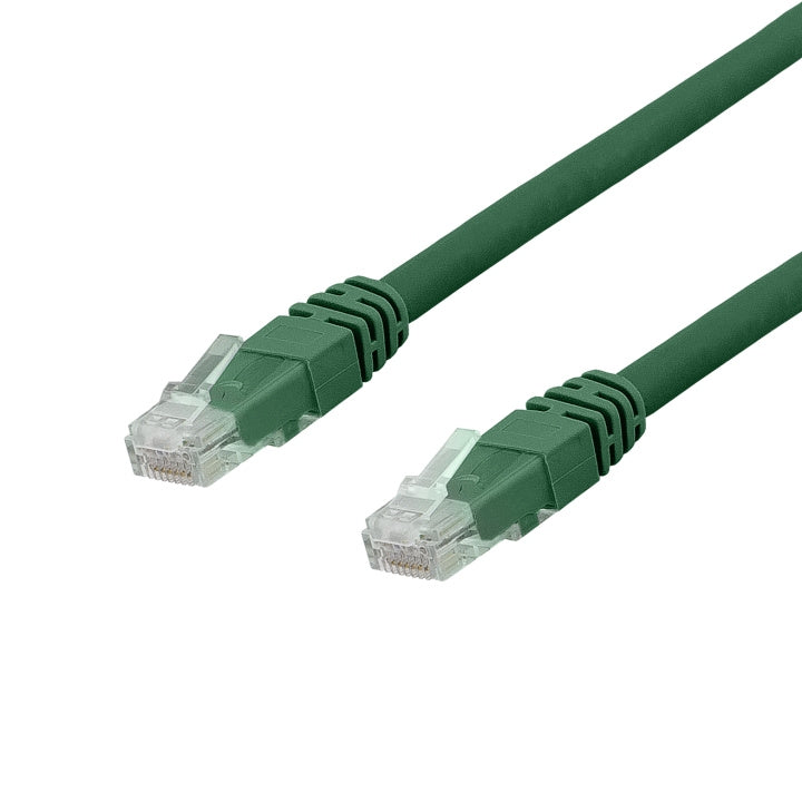 Deltaco U/UTP Cat6a patchkabel, LSZH, 1m, green