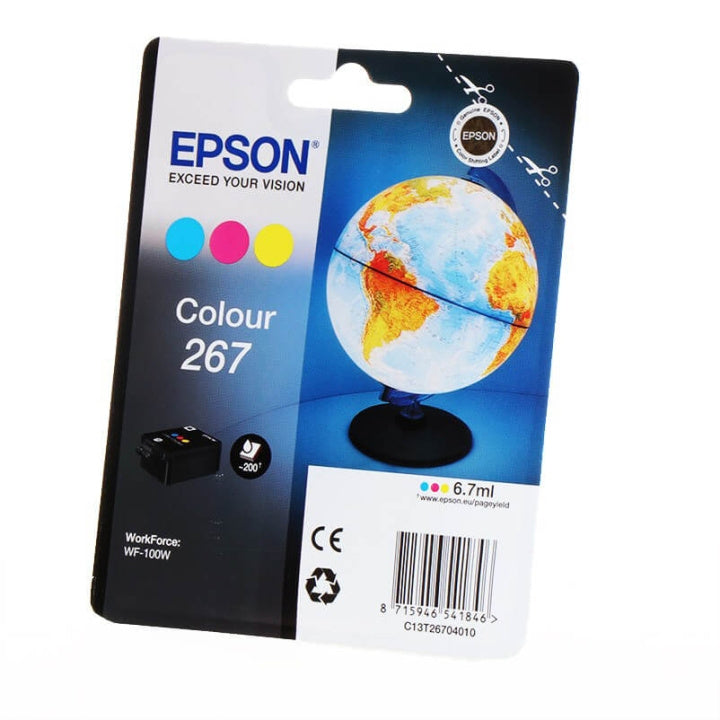 EPSON Bläck C13T26704010 267 Färg, Glob