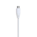 Gear Rund Laddkabel MicroUSB till USB-A 0.3m Vit