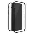 BLACK ROCK mobilskal 360° glas Transp/svart för iPhone 14 Pro