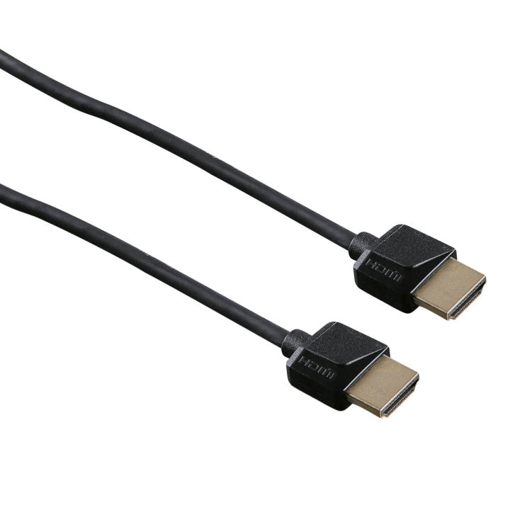 HAMA Kabel HDMI Ethernet Flexislim Svart 1.5m