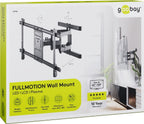Goobay TV-väggfäste Pro FULLMOTION (XL) för TV-apparater från 43 till 100 tum (109-254 cm), helt mobilt (vridbart och lutat) upp till 60 kg