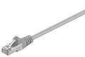 Goobay Patchkabel CAT 5e, F/UTP, grå, 0,5 m kopparklädd aluminiumtråd (CCA)