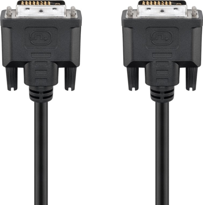 Goobay DVI-D Full HD-kabel Dual Link, Nickel DVI-D-kontakt Dual Link (24 + 1 pin) > DVI-D-kontakt Dual Link (24 + 1 pin), 5 m