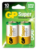 GP Super Alkaline D 2 Pack (LR20)