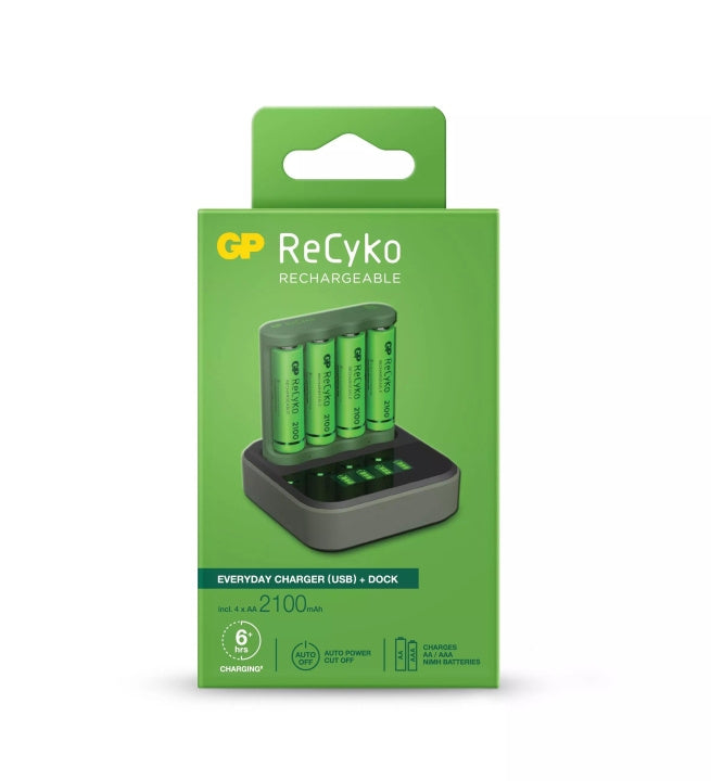 GP EverydayCharger w/chargingstation + 4xAA (PB)