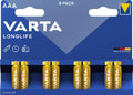 Varta Longlife AAA-Batterier, 8-Pack