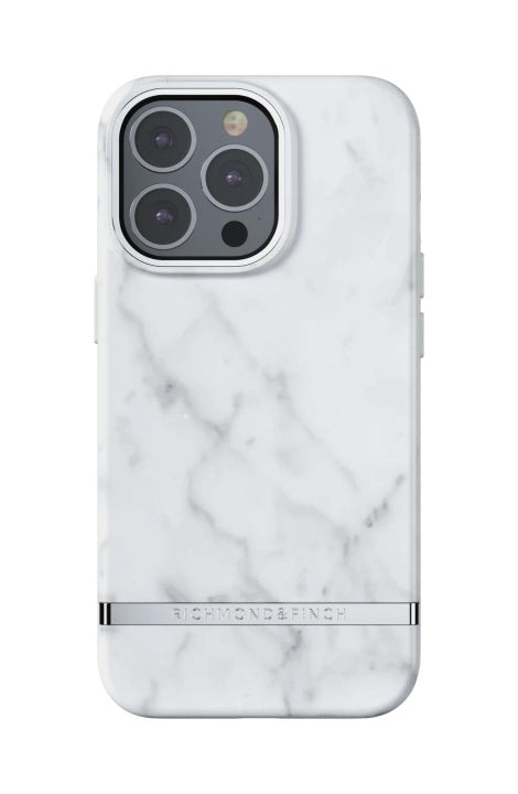 Richmond & Finch iPhone 13 Pro Freedom Case, White Marble