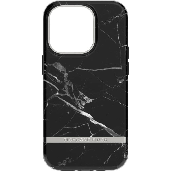 Richmond & Finch iPhone 14 Pro case, Black Marble