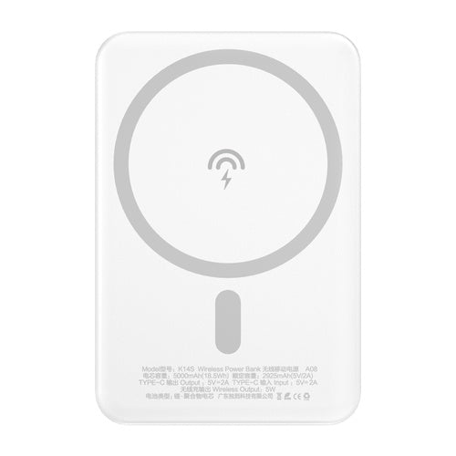 Dudao K14S wireless powerbank 5000mAh 10Watt White