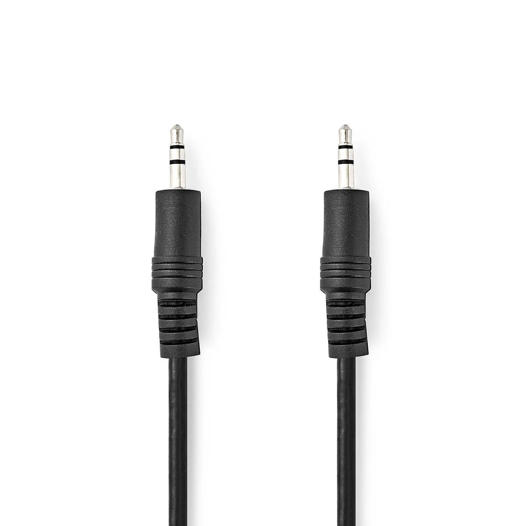 Nedis Stereoljudkabel | 3.5 mm Hane | 3.5 mm Hane | Nickelplaterad | 1.50 m | Rund | Svart | Label