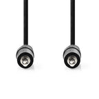 Nedis Stereoljudkabel | 3.5 mm Hane | 3.5 mm Hane | Nickelplaterad | 1.50 m | Rund | Svart | Label