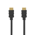 Nedis High Speed HDMI ™ kabel med Ethernet | HDMI™ Kontakt | HDMI™ Kontakt | 4K@60Hz | ARC | 18 Gbps | 1.00 m | Rund | PVC | Svart | Label