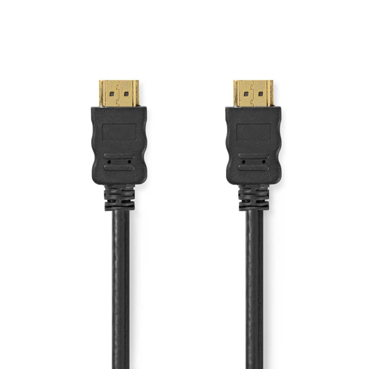 Nedis High Speed HDMI ™ kabel med Ethernet | HDMI™ Kontakt | HDMI™ Kontakt | 4K@60Hz | ARC | 18 Gbps | 1.00 m | Rund | PVC | Svart | Label