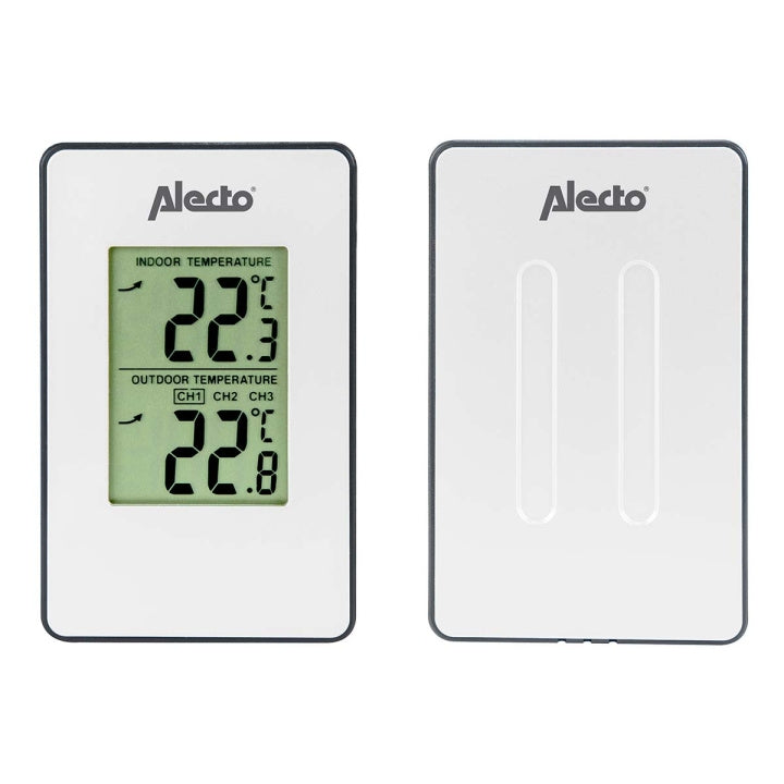 Alecto Väderstation med trådlös sensor vit