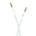 XO ljudkabel NB-R211C jack 3,5mm - jack 3,5mm 1,0 m vit-blå