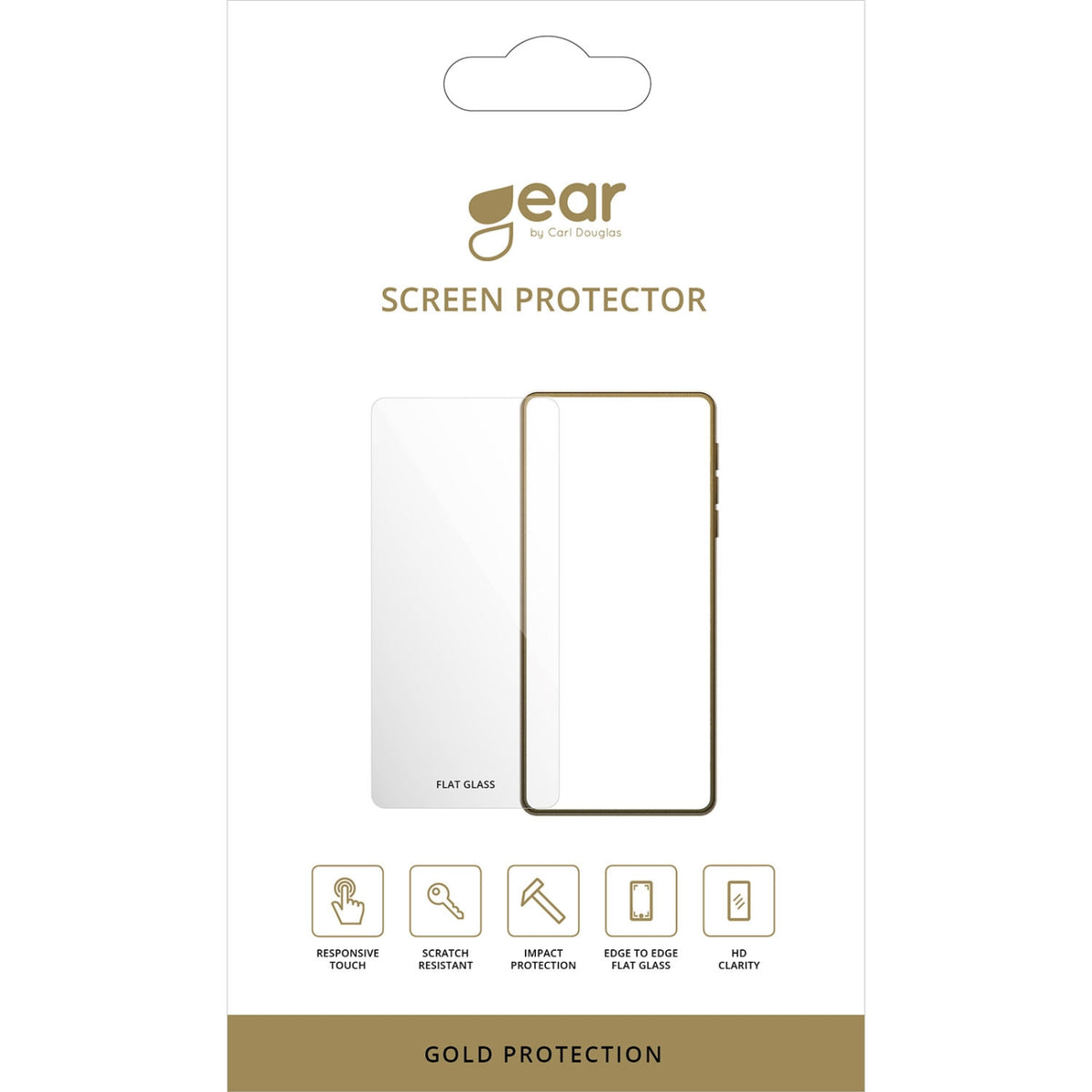 Gear Skärmskydd 2.5D Gold Case Friendly - Samsung GalaxyS25 FE 5G/A57 5G