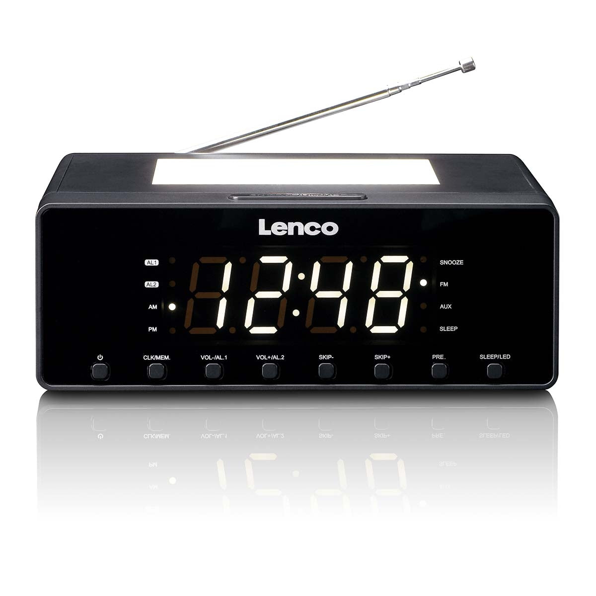 Lenco Klockradio med nattlampa