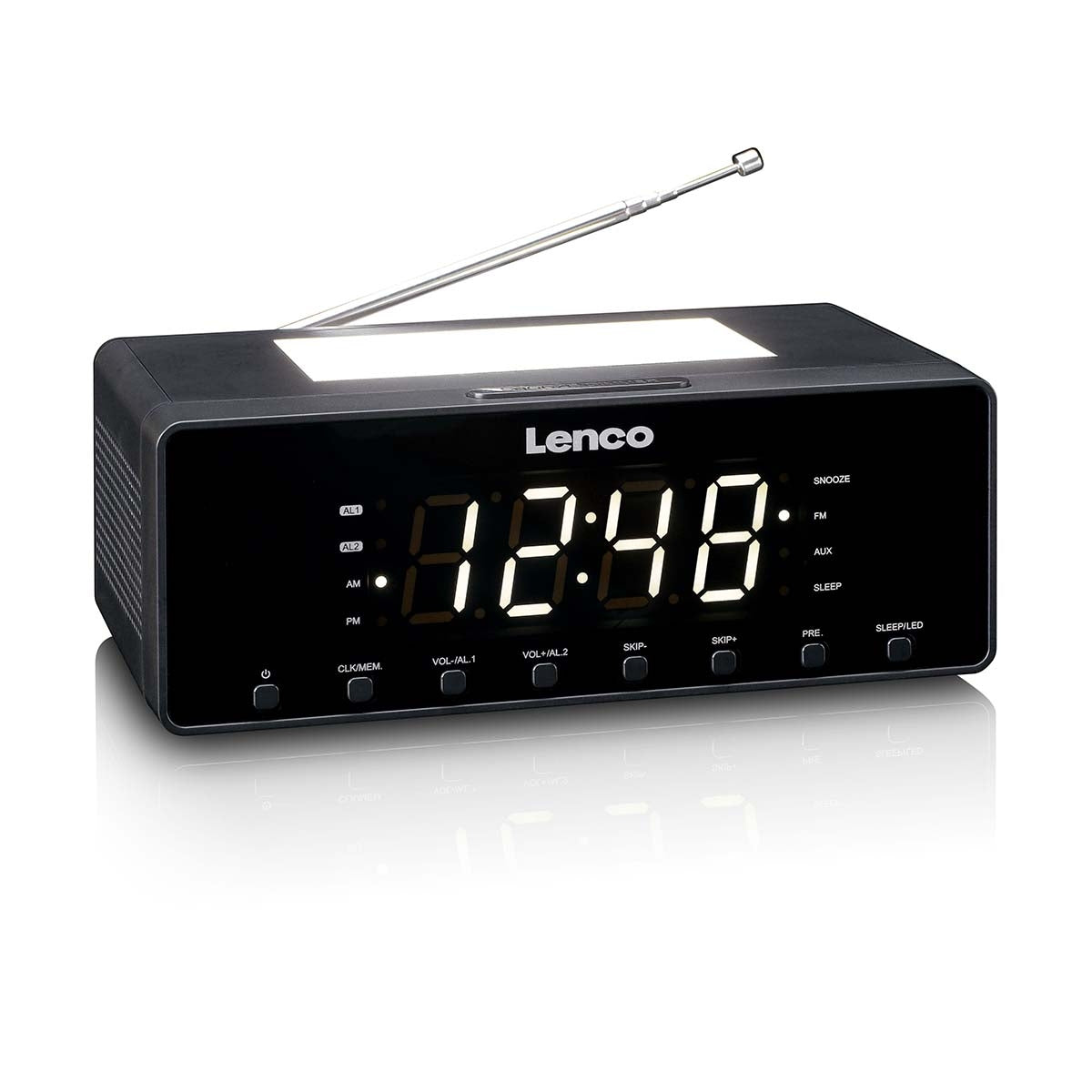 Lenco Klockradio med nattlampa