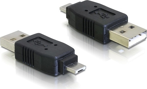 DeLOCK USB-adapter, Typ A hane till Micro-A hane, svart (65037) i gruppen DATORER & KRINGUTRUSTNING / Datorkablar / USB-kablar / Micro-USB / Adaptrar hos TP E-commerce Nordic AB (38-18996)