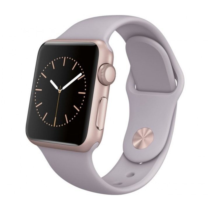 Silikon Klockarmband kompatibelt med Apple Watch, 42mm, Pastell lila i gruppen SMARTPHONE & SURFPLATTOR / Träning, hem & fritid / Apple Watch & tillbehör / Tillbehör hos TP E-commerce Nordic AB (38-29503)
