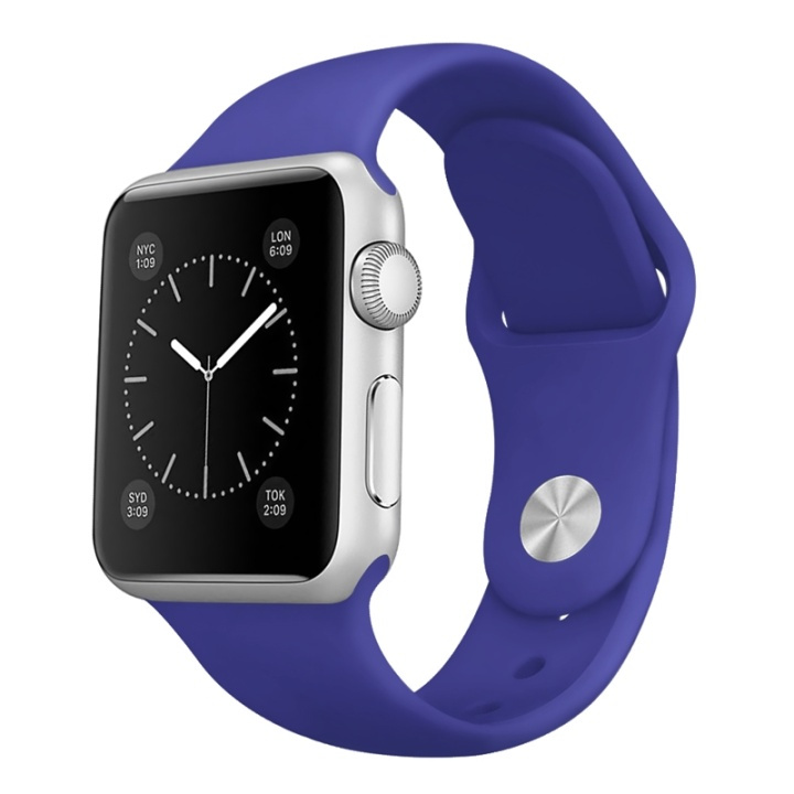 Silikon Klockarmband kompatibelt med Apple Watch, 42mm, Lila i gruppen SMARTPHONE & SURFPLATTOR / Träning, hem & fritid / Apple Watch & tillbehör / Tillbehör hos TP E-commerce Nordic AB (38-29511)