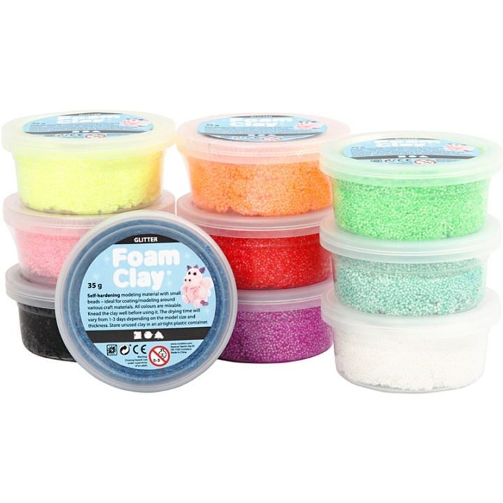 Mixade Färger Glitter 10x35g i gruppen LEKSAKER, BARN- & BABYPRODUKTER / Leksaker / Pyssel hos TP E-commerce Nordic AB (38-30978)